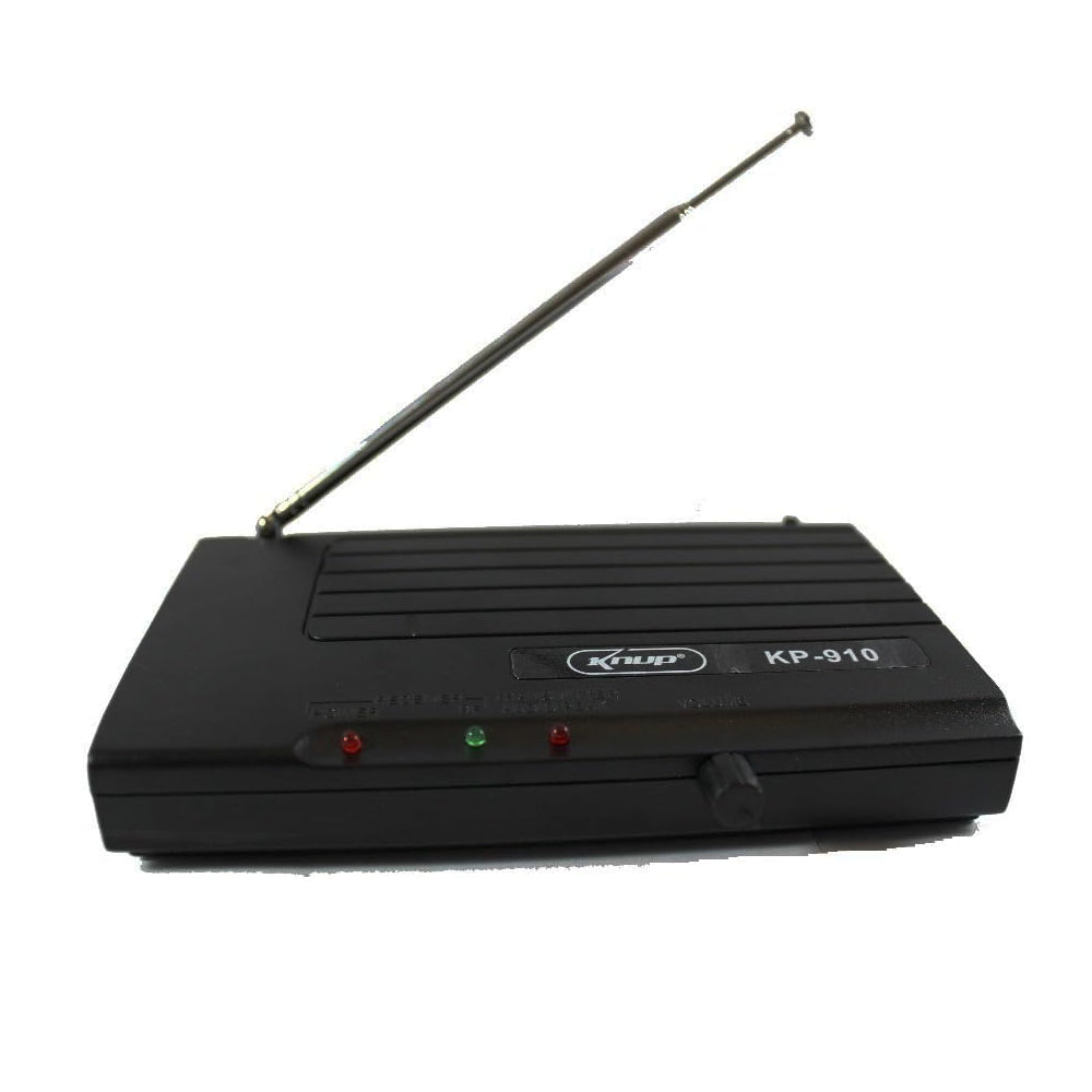 Microfone Sem Fio Wireless VHF 175MHz Alcance de até 40 Metros KP-910